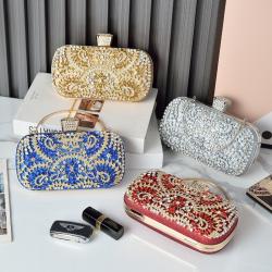 Cross Body With Diamond Handle Evening Bags Women Fashion Handbags Luxury Design Ladies Shiny PU Teen Messenger Bags Shoulder