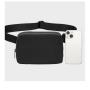 customized white small crossbody fanny pack sling bag for men sports running chest waist pouch everywhere belt bag