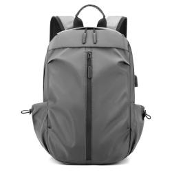 HR624 Men's Backpack Business Commuting USB Charge Port Laptop Bag Lightweight Oxford Waterproof Outdoor Travel Sports Backpack