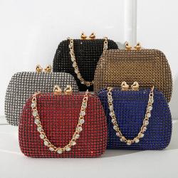 2024 New Diamond Evening Bag Fashion Luxury Banquet Handbag Handmade Rhinestone Bag Sparkling Clutch Bag