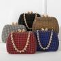 2024 New Diamond Evening Bag Fashion Luxury Banquet Handbag Handmade Rhinestone Bag Sparkling Clutch Bag