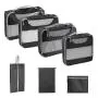 Custom Lightweight Travel Compression Mesh Storage Bags 9 Pack Packing Cubes Travel Luggage Organizer Set