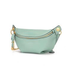 Latest New Custom Logo Fashion Luxury Designer Famous Brand Lady Waist Crossbody Bag Genuine Leather Travel Fanny Pack For Women
