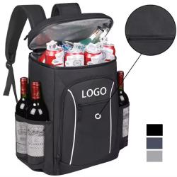 Customized Logo Outdoor Hiking Trips Leakproof Insulated Thermal Refrigerated Picnic Camping Cooler Backpack Bag
