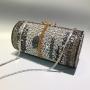 xinyu Factory Wholesale bling Luxury handmade rhinestone purse money roll bling bag clutch bag evening purse for girls