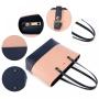 LOVEVOOK 2022 Luxury Designer Leather Women's Purse and Handbags 3 in 1 Hand Bags Set Ladies Shoulder Tote Bag Women Handbags