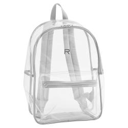 Heavy Duty See Through Transparent Large School Bag Book Bag for College Work Travel Sports Beach Clear Backpack