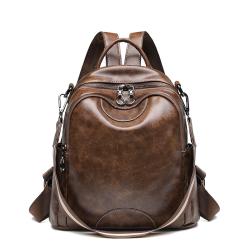 3-in-1 Elegant Lady Handbag  High Quality Pu Leather Classic Design Backpack for Women Multi-compartment  Single-shoulder Bag