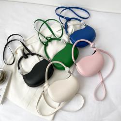 Summer Retro Candy Color  Fresh Lady's Bag French Hign Sense Bead Single Shoulder Bag Popular Simple Mini Shell Focusrite Bag