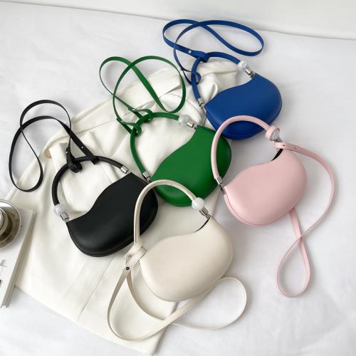 Summer Retro Candy Color  Fresh Lady's Bag French Hign Sense Bead Single Shoulder Bag Popular Simple Mini Shell Focusrite Bag