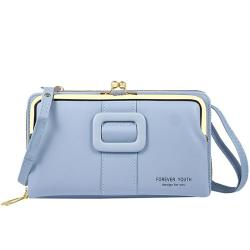 HR590 Women's Wallet With Long Zipper Buckle PU Leather Girls' Handheld Money Clip Wallet Ladies Card Holder Gift Phone Purse