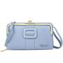 HR590 Women's Wallet With Long Zipper Buckle PU Leather Girls' Handheld Money Clip Wallet Ladies Card Holder Gift Phone Purse