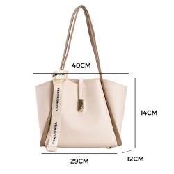 High Quality  Korean Fashion Sac A Main Femme  Large Capacity Bags Tote Bag With PU Leather Tote Bag For Girls