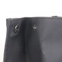 CHANGRONG Custom high quality black waterproof leather travel laptop top roll backpack men