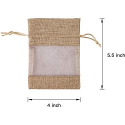 Latest Wholesale Organza Wedding Party Welcome Favor Bags Burlap Drawstring Gift Pouch Bag