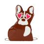 Fashion Chain Strap Shoulder Sling Bags for Women Luxury Small Phone Handbags Custom Dog Shape Crossbody Bag