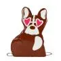 Fashion Chain Strap Shoulder Sling Bags for Women Luxury Small Phone Handbags Custom Dog Shape Crossbody Bag