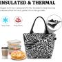 Thermal Lunch Cooler Bag Reusable Grocery Cool Carry Oxford LeakProo Food Delivery Bag
