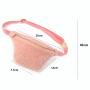 Keymay Multi Function Teddy Bear  Fanny Pack Crossbody Custom Waist Bag For Men Sherpa Crossbody Bag Women