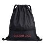 Gelory Custom Logo Drawstring Printed Polyester Gym Bags Training Gymsack Polyester Waterproof Drawstring Bag