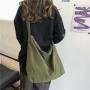 KBW549 Women Crossbody Bag Class Bag Girl Japanese Large Capacity Solid Colour Canvas Shoulder Bag