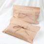 Custom Logo Printed Cotton Canvas Envelope Pouch Gift Cloth Packaging Lingerie Underwear Dust Cover Bag