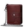 XL292 Men's Genuine Leather Short Wallet Soft Comfortable Purse Gift Packaging Box Card Holders Accept Customized Logo
