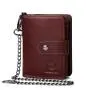 XL292 Men's Genuine Leather Short Wallet Soft Comfortable Purse Gift Packaging Box Card Holders Accept Customized Logo