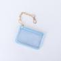 Keymay 10-color Stock Waterproof Transparent Pvc Coin Purse Wallets Money Card Bag Clear Coin Purse Keychain