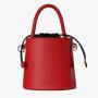 SUSEN Chrisbella 2022 bucket bag One Shoulder Messenger Handbag Solid color PU Leather women's bucket bags