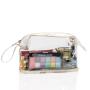 Gelory High Quality Travel Clear Makeup Bag Customized Logo Transparent Plastic PVC Zipper Cosmetic Toiletry Bag Waterproof