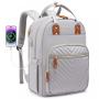LOVEVOOK New Waterproof Stylish Bag with USB Port Lightweight Casual Daypacks Work Business Nurse school Laptop Backpack Unisex