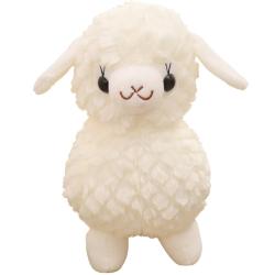 Custom embroidery three-dimensional plush sheep cute doll decoration niche design plus logo