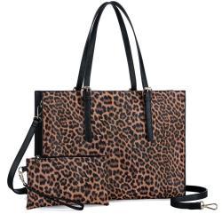 LOVEVOOK fashion handbag large pu leather 15.6 Computer shoulder bags large capacity laptop Briefcase tote handbags for women
