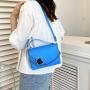 ZR287 Textured Handheld Women's New Contrast Color Fashion Chain Small Square Bag Westernized One Shoulder Crossbody Bag