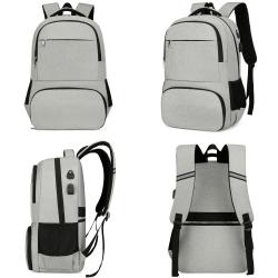 ZF086 New Computer Backpack Thickened Thermal Insulation Anti-leakage Picnic Bag Polyester Leisure Travel Outdoor Bag USB Port