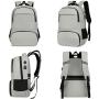 ZF086 New Computer Backpack Thickened Thermal Insulation Anti-leakage Picnic Bag Polyester Leisure Travel Outdoor Bag USB Port