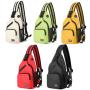 Gelory Oxford Fabric Sling Shoulder Bag Multifunction Waterproof Large Capacity Crossbody Backpack Chest Bags