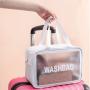Travel Transparent Cosmetic Bag PVC Women Zipper Clear Makeup Bags Beauty Case Make Up Organizer Storage Bath Toiletry Wash Bag