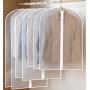 Wholesale clear transparent pvc clothes cover bag storage hanging dust PEVA garment bag cover for clothes 2024