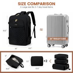 LOVEVOOK Travel Backpack Women TSA Personal Item Overnight Bag fits 17.3" Laptop Carry On Backpack for Weekender Business Hiking