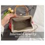 HR688 New Designed Dinner Clutch Handbag Fashion Flower Handheld Crossbody Bag Velvet Colored Bamboo Knot Tassel Decoration Bag