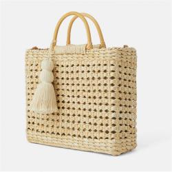 Cheap Handwoven Rattan Bag Summer Beach Handbag For Women