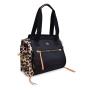 Custom Leopard Printed Reversible Dry Wet Separated Sport Duffle Bag Training Yoga Tote Fitness Bag Gym
