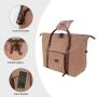 Zip Heavy Duty Canvas Collapsible Insulated Shopping Grocery Cooler Bag For Seafood