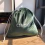 Super Soft Large Oliver Green Velvet Drawstring Packaging Bag Velvet Gift Bag