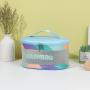New Letter Printing Makeup Bag Waterproof Large Capacity Wash Bag Translucent Frosted Cosmetics Storage Bag