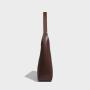 Luxury Fasion Brown Color Gentle Woman PU Vegan Leather Tote Handbag Casual Bags With Custom Printed Logo