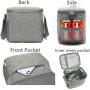 Leakproof Tote Thermal Meal Prep Lunch Pail Insulated Lunch Bag with Adjustable Shoulder Strap for Picnic/School/Travel/Office