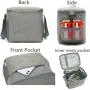 Leakproof Tote Thermal Meal Prep Lunch Pail Insulated Lunch Bag with Adjustable Shoulder Strap for Picnic/School/Travel/Office